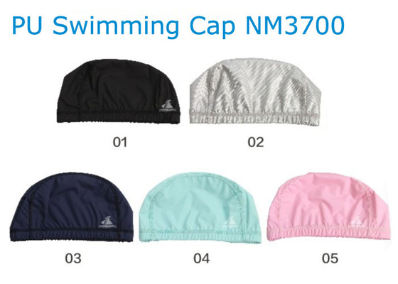 快適な大人のシリコーンの水泳の帽子 PU の上塗を施してある防水帽子