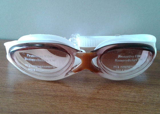 注文の耐久ミラーのシリコーンの水泳のゴーグル、ワンピースの水泳のゴーグル